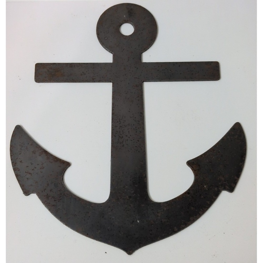 Unbranded Metal Anchor Wall Decor Brown‎ Good Rustic Industrial Nautical 12in